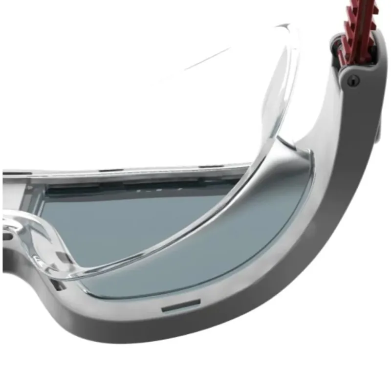 Speedo Biofuse Rift Mask Goggles Red/Grey/Smoke-3